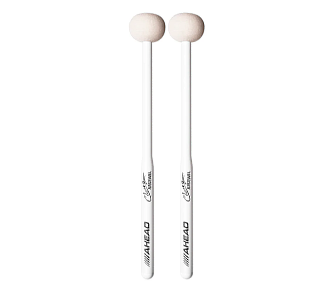 Ahead ABM6 Chavez "Arsenal" White Marching Bass Drum Mallet