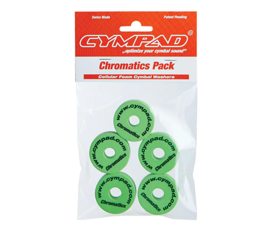 Cympad Chromatics 40/15mm Cymbal Pad in Green - Set of 5 - Image 2