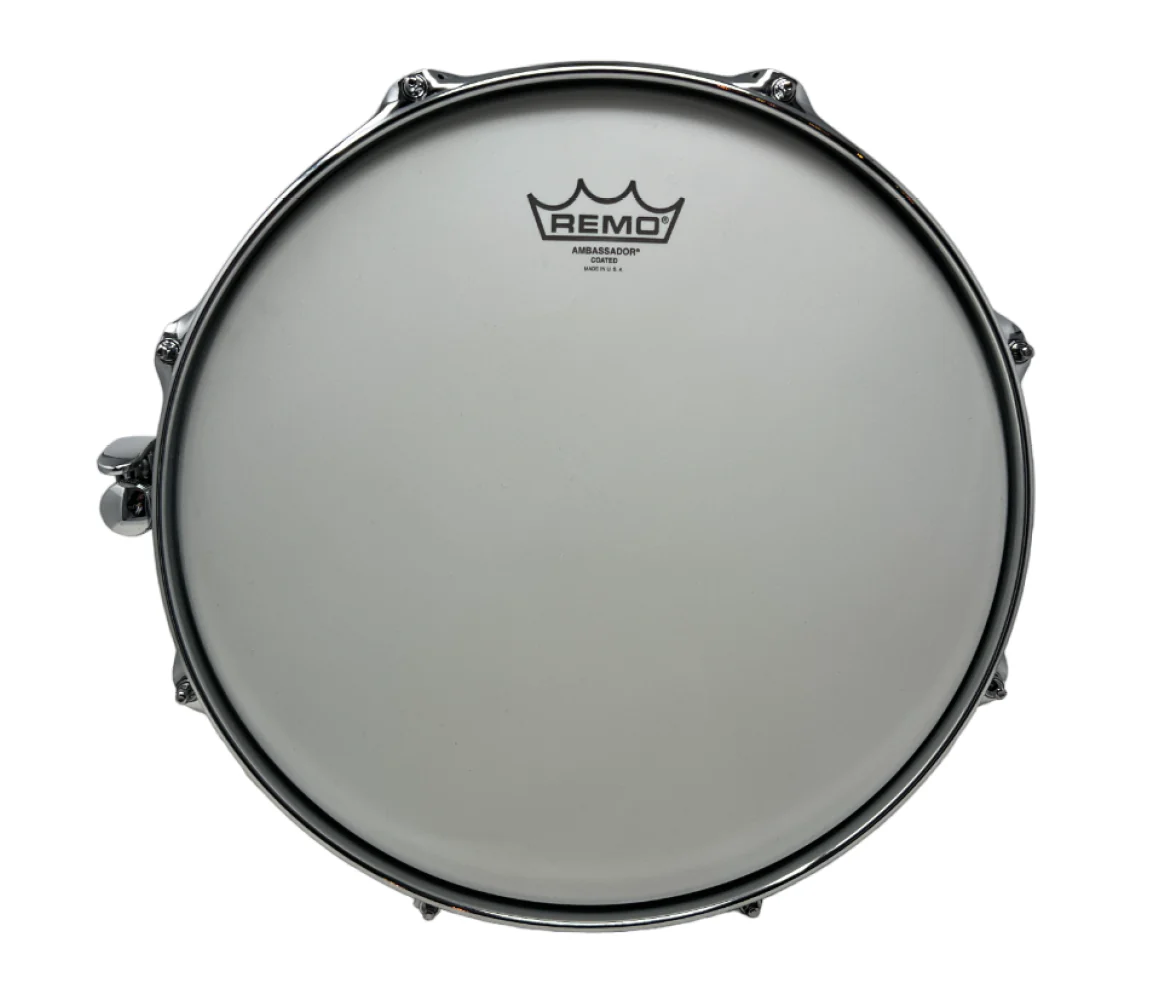 Dunnett 4mm 14" x 6.5" Carbon Steel 'Sledge' Snare Drum in Raw Living Finish - Image 8