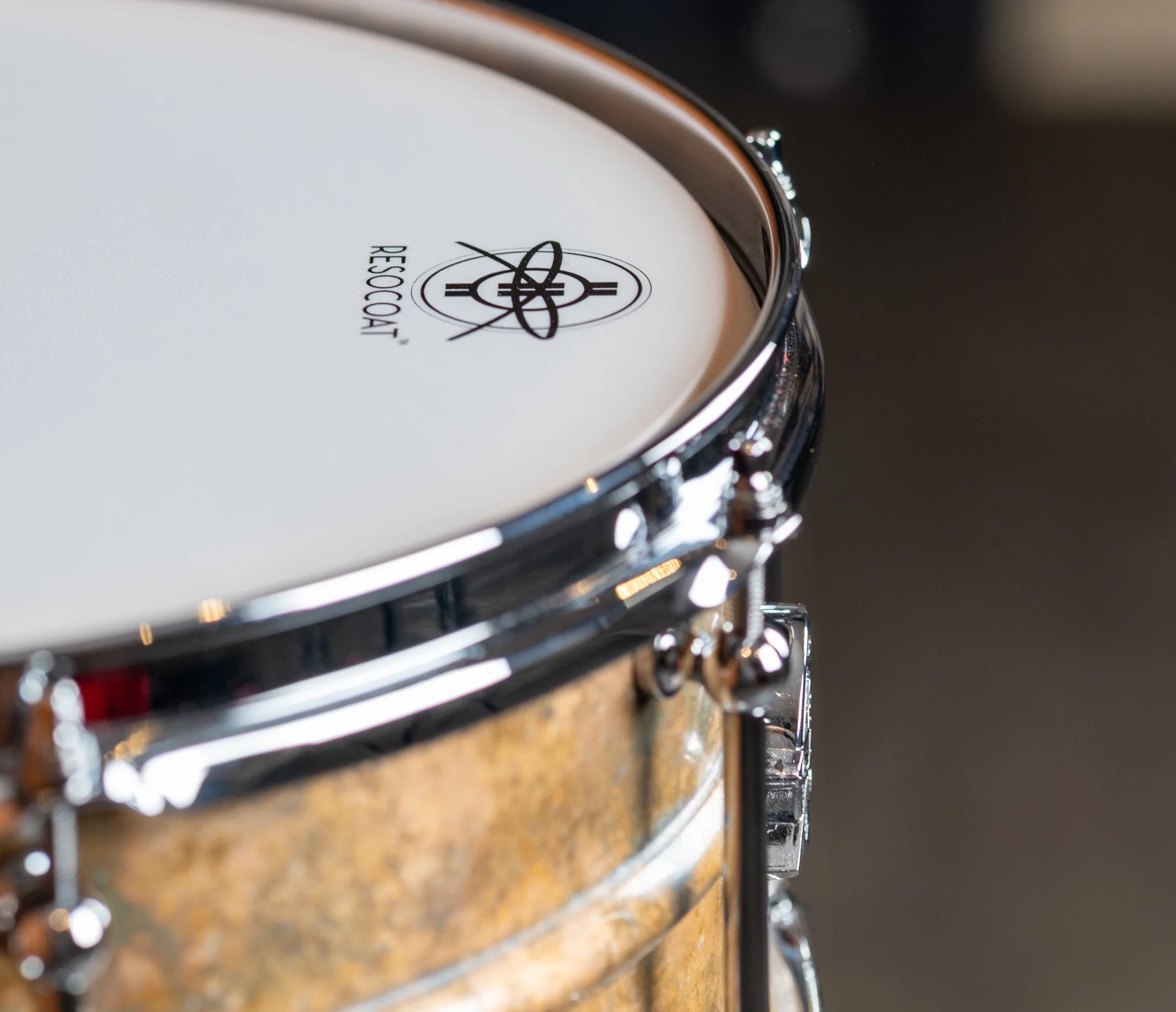Dunnett Classic Model 2N 14" x 6.5" Bronze Snare Drum in Antique Bronze Patina - Image 4