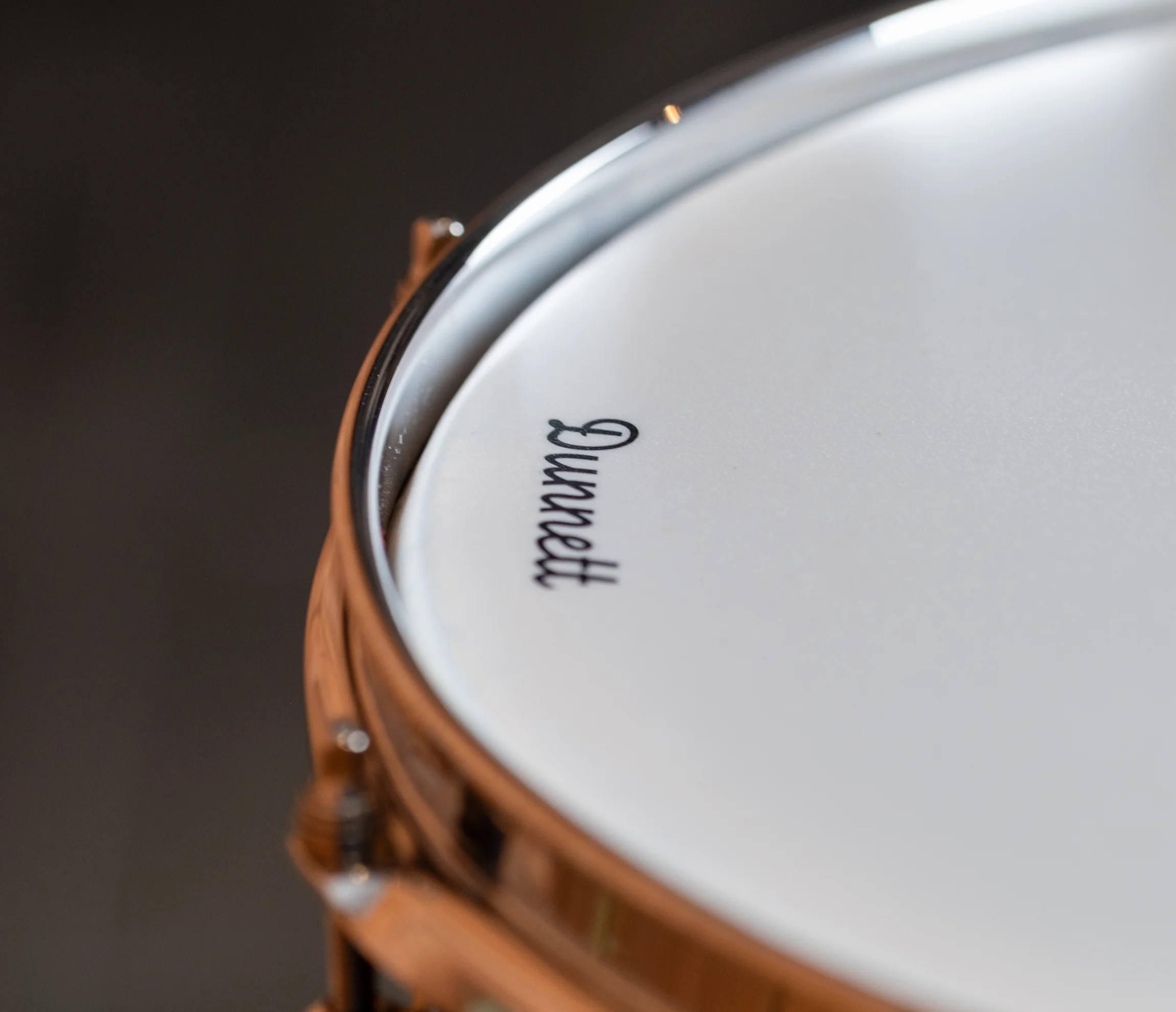 Dunnett Classic Model 2N 14" x 6.5" Bronze Snare Drum in Antique Bronze Patina - Image 7
