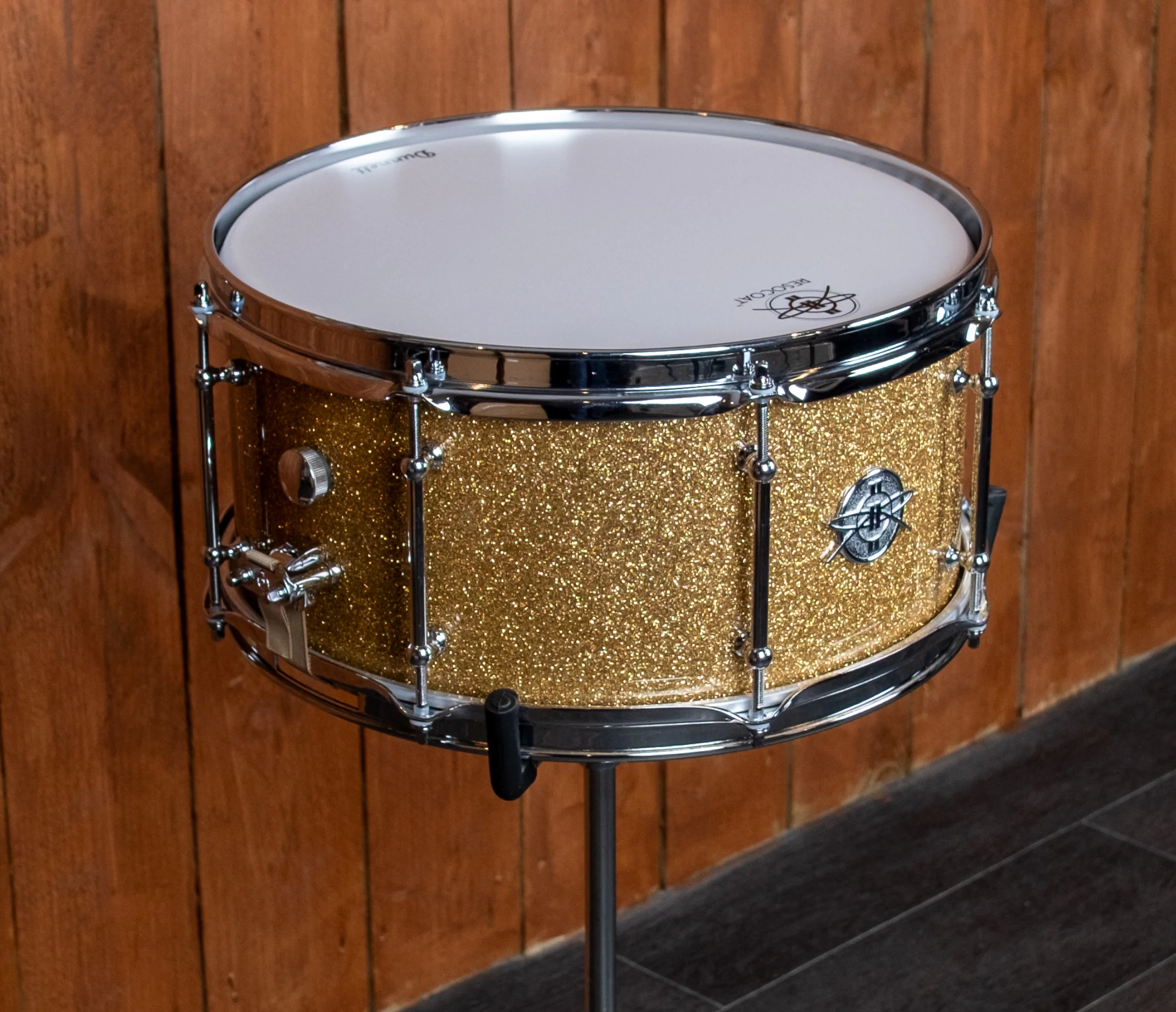 Dunnett Classic StereoPly 14" x 7" Snare Drum in Bronze B20 Sparkle - Image 3