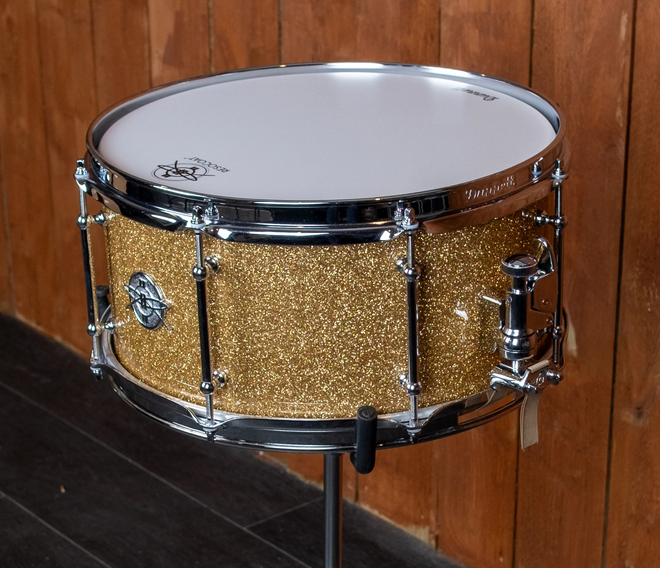 Dunnett Classic StereoPly 14" x 7" Snare Drum in Bronze B20 Sparkle - Image 4