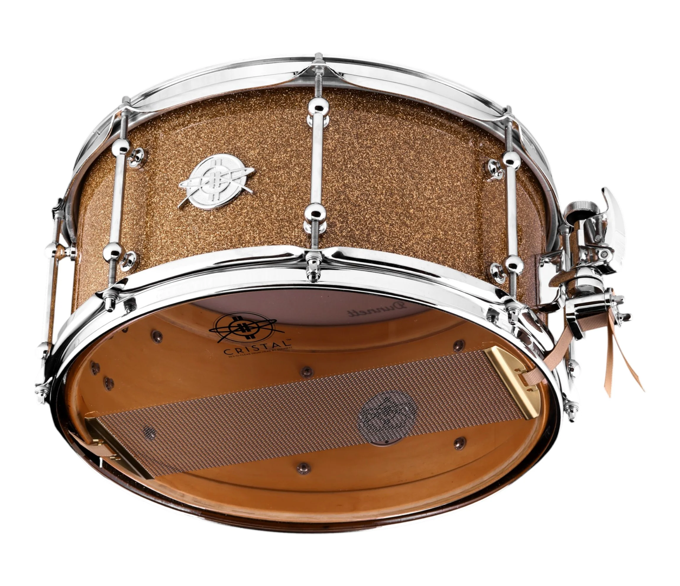 Dunnett Classic StereoPly 14" x 7" Snare Drum in Bronze B20 Sparkle - Image 8