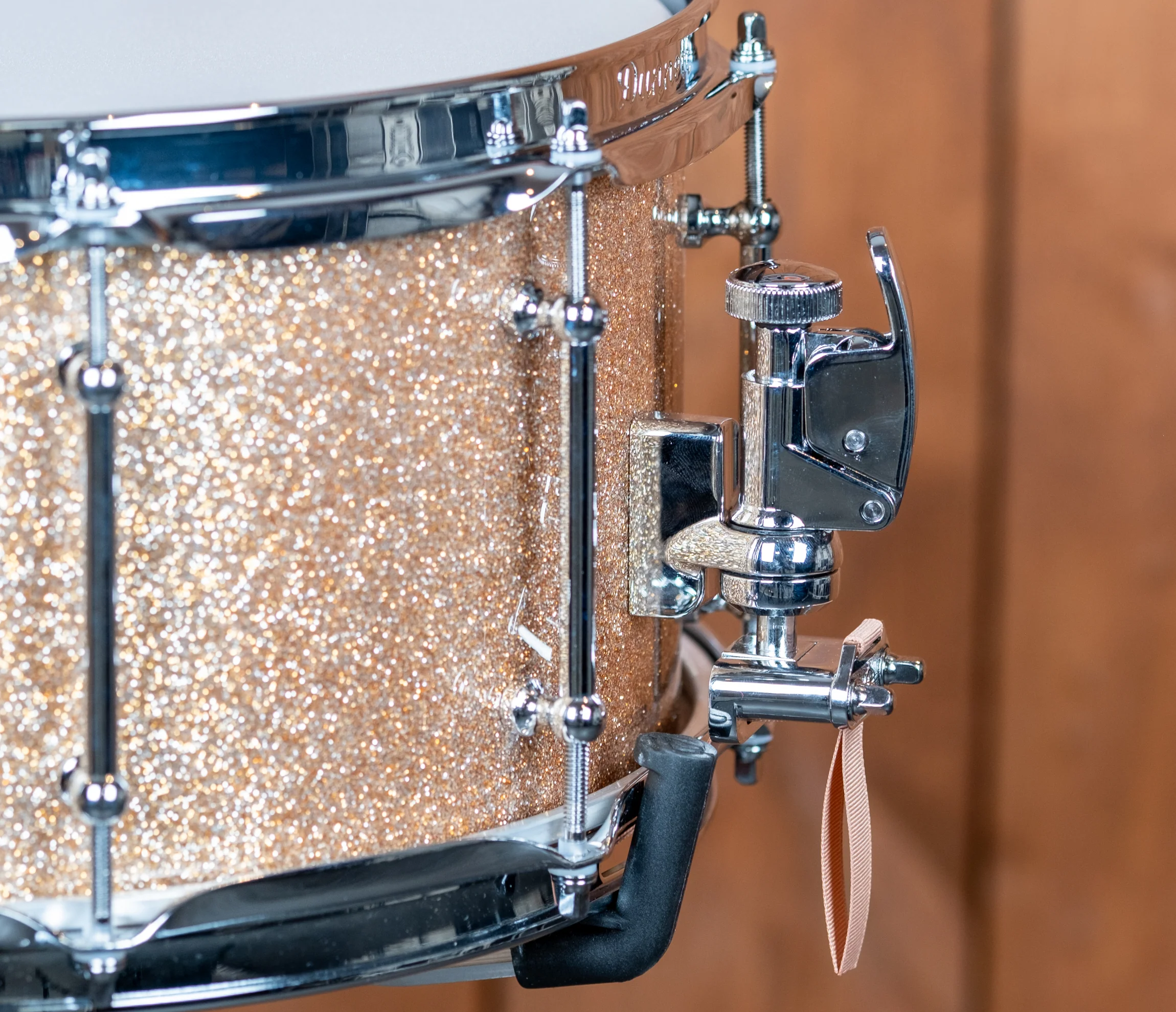 Dunnett Classic StereoPly 14" x 7" Snare Drum in Champagne Sparkle - Image 4