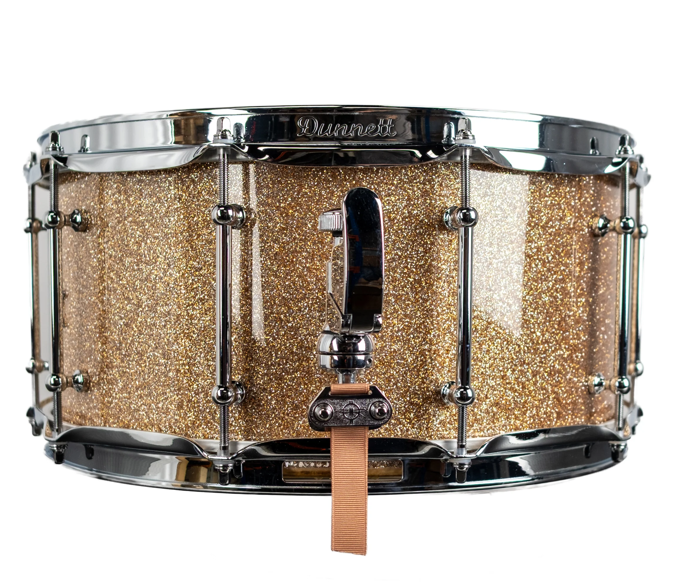 Dunnett Classic StereoPly 14" x 7" Snare Drum in Champagne Sparkle - Image 9