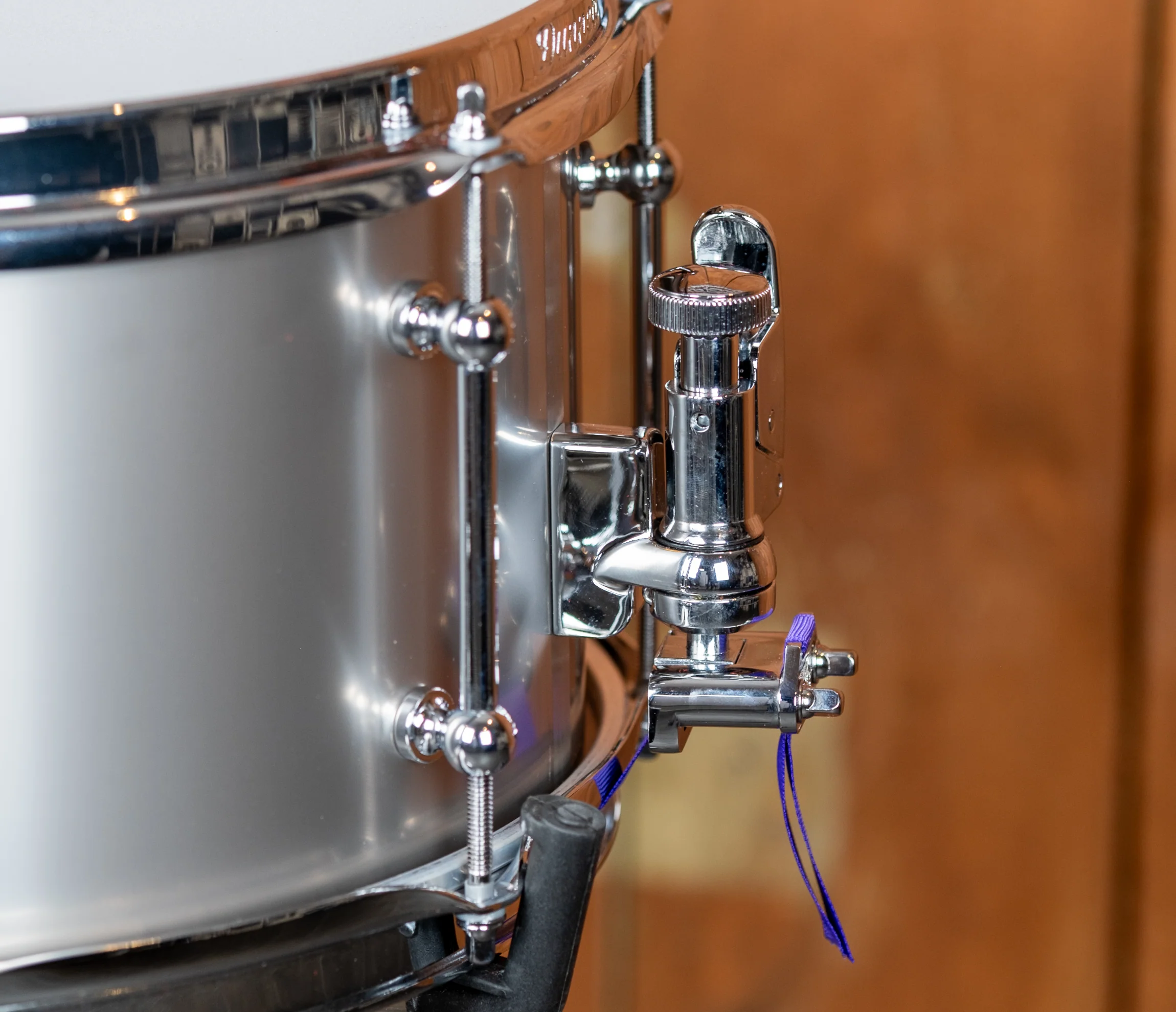 Dunnett Classic Titanium 13" x 7" Snare Drum - Raw Finish - Image 4