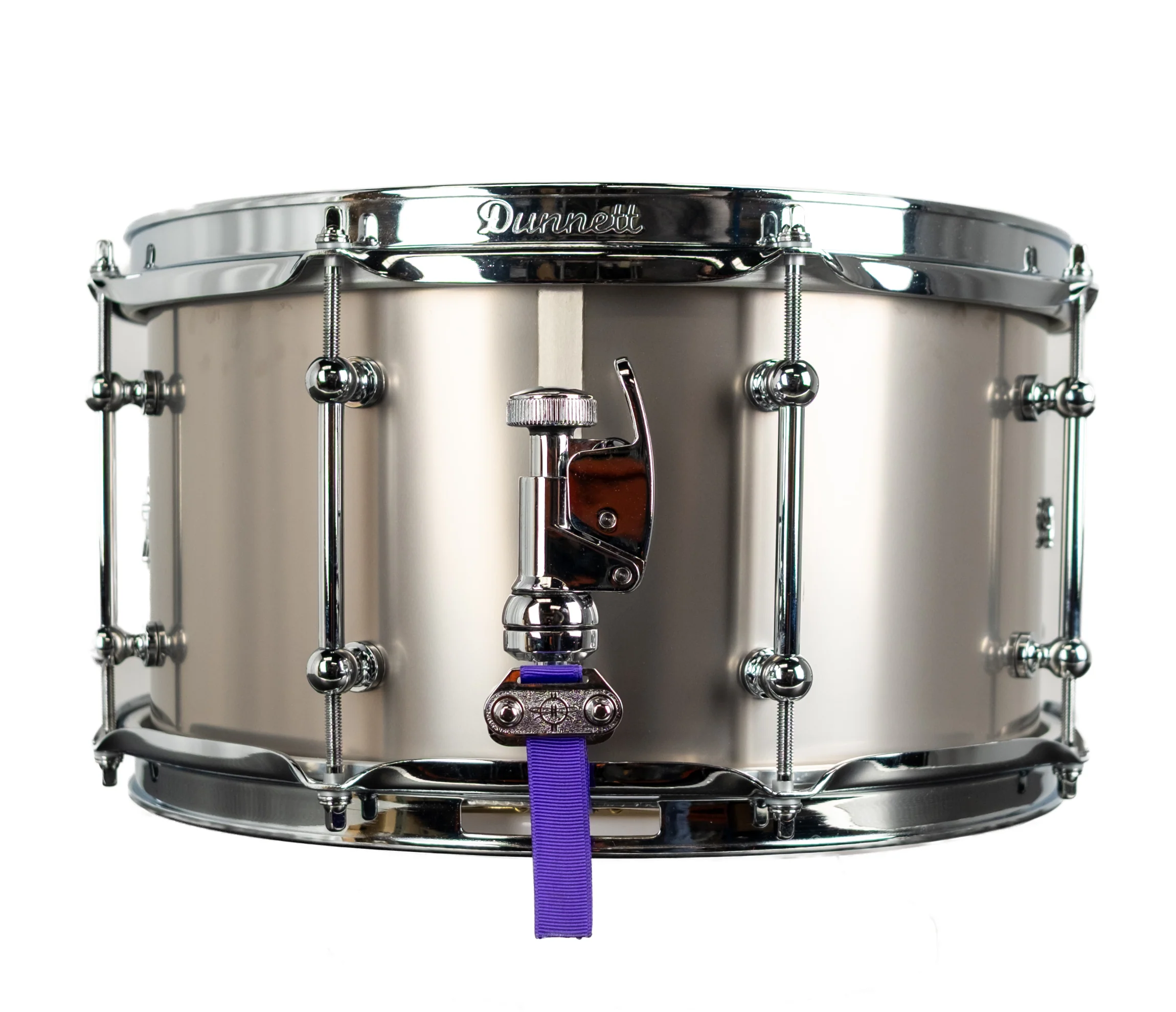 Dunnett Classic Titanium 13" x 7" Snare Drum - Raw Finish - Image 8