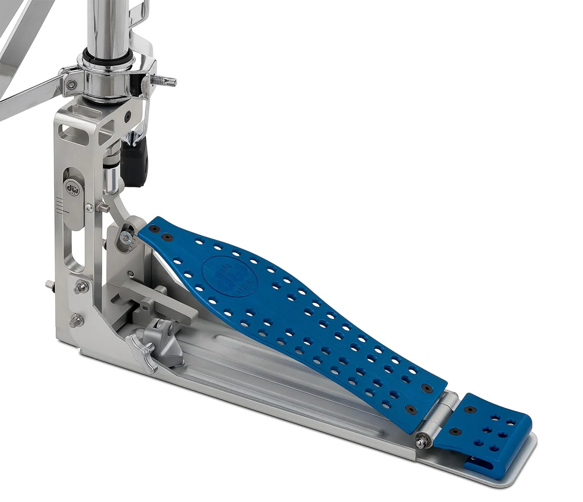 DW Machined Direct Drive Hi Hat - 3 Legs Blue Footboard - Image 2