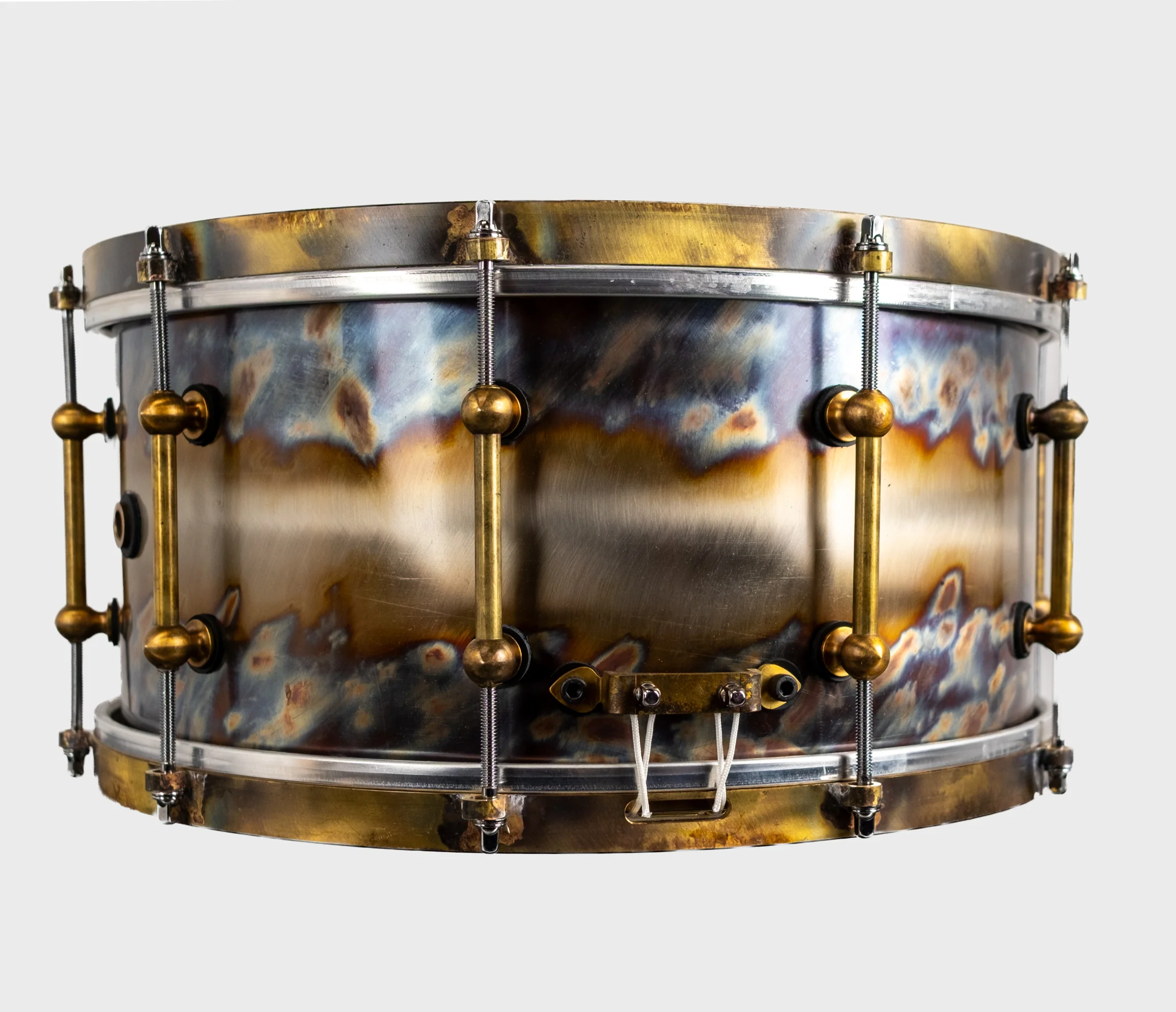 Ebenor 14" x 7" Bright Evolution Stainless Steel Snare Drum - Image 6