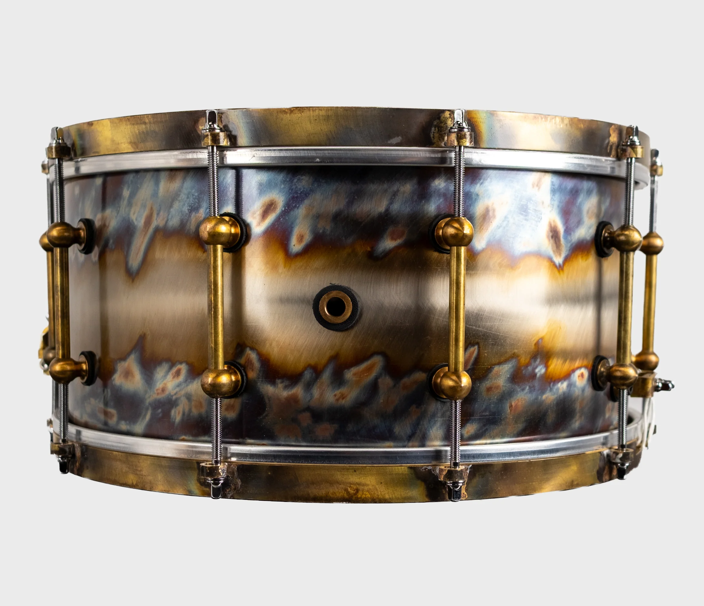 Ebenor 14" x 7" Bright Evolution Stainless Steel Snare Drum - Image 7