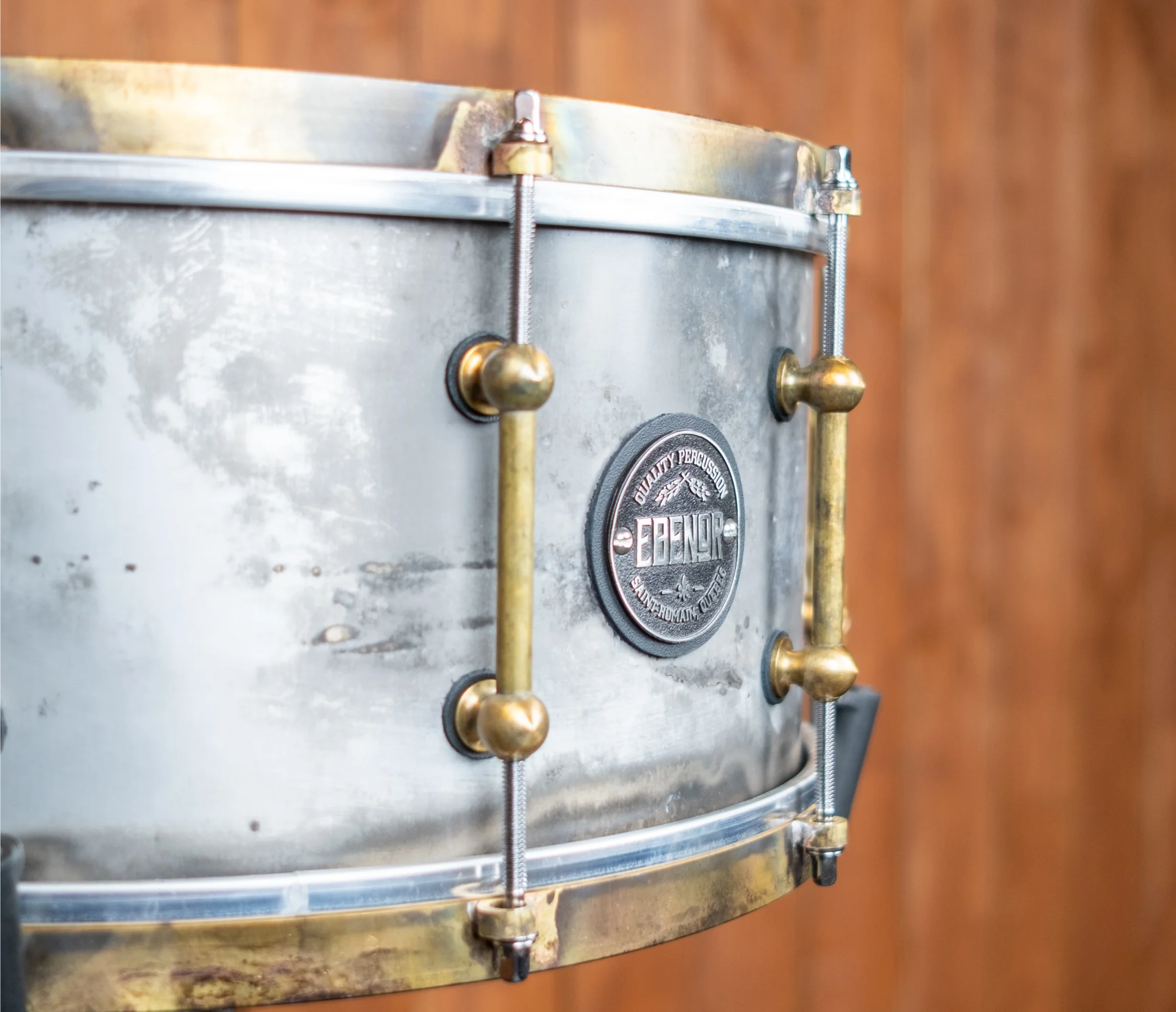 Ebenor Percussion 14" x 7" Heavy Feather Aluminium Snare Drum - Image 2