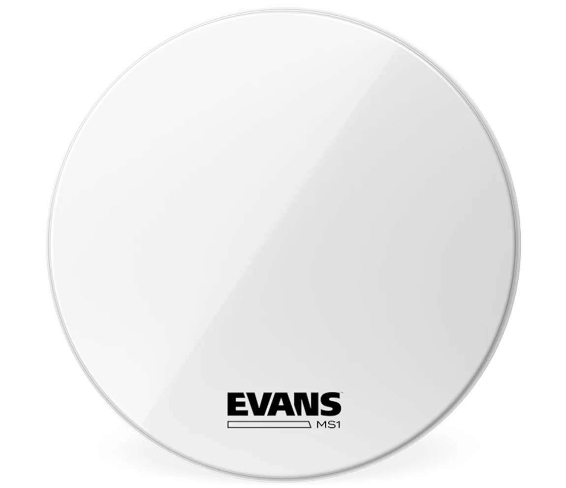 Evans MS1 30" White Marching Bass Drum Head