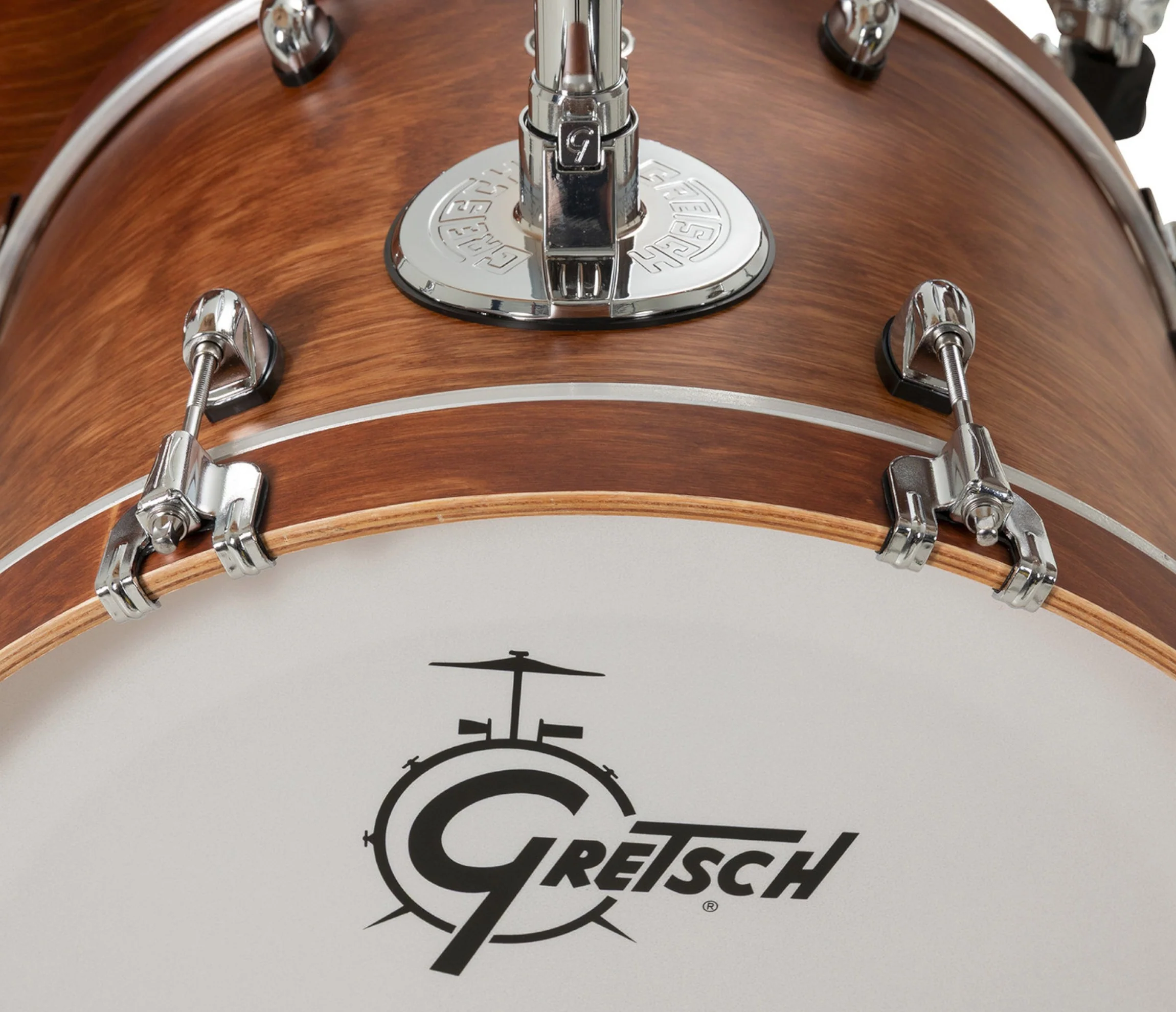 Gretsch Catalina Club 20" 4-Piece Shell Pack in Satin Walnut Glaze + Snare Drum - Image 5
