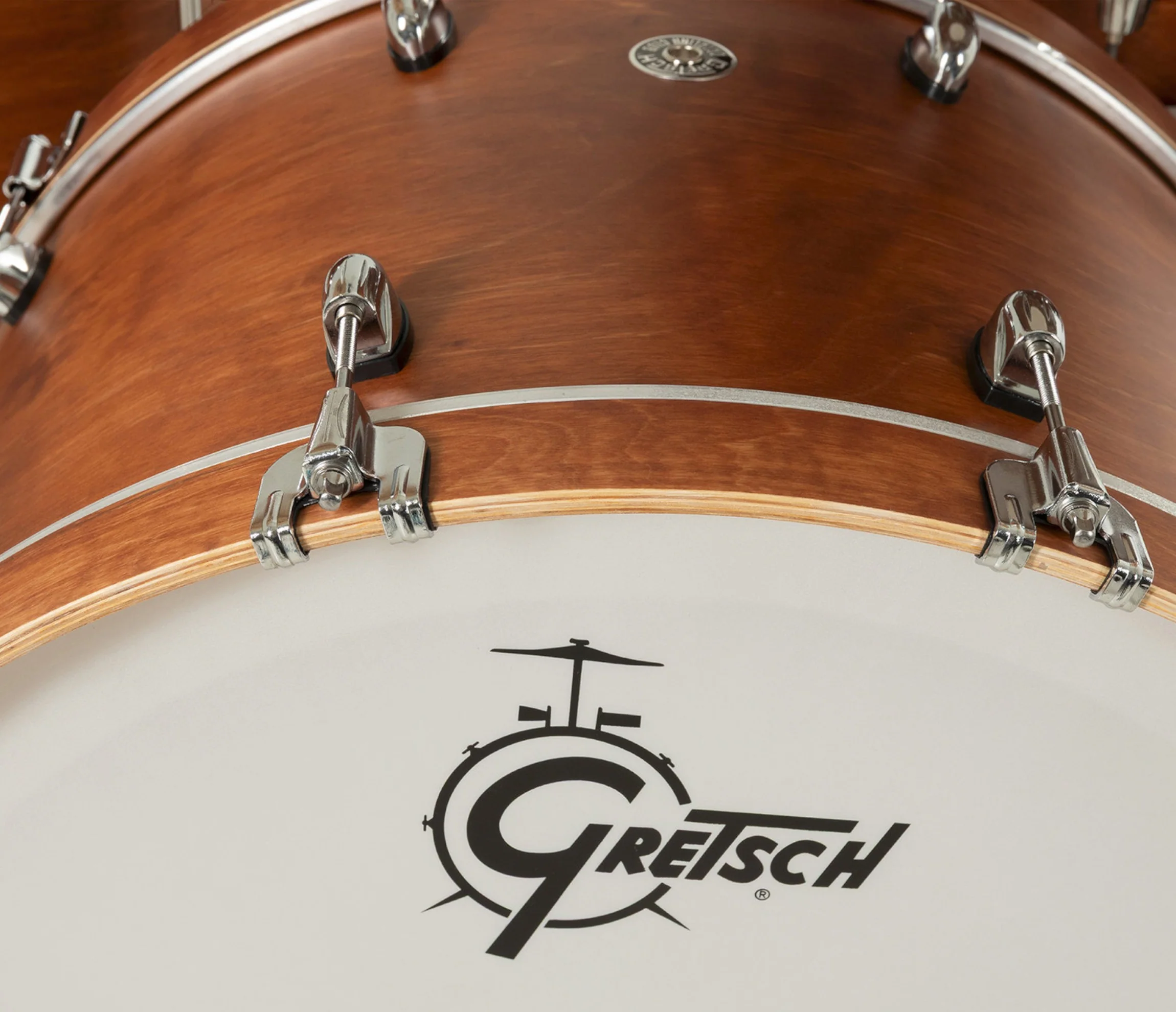Gretsch Catalina Club 24" 4-Piece Shell Pack in Satin Walnut Glaze + Snare Drum - Image 7