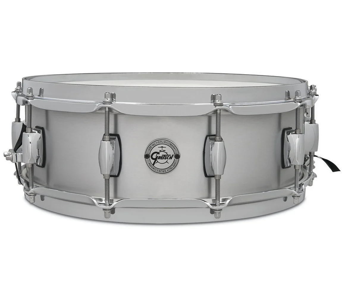 Gretsch Grand Prix 1.2mm Aluminium Shell 14" x 5" Snare Drum with 302 Hoops