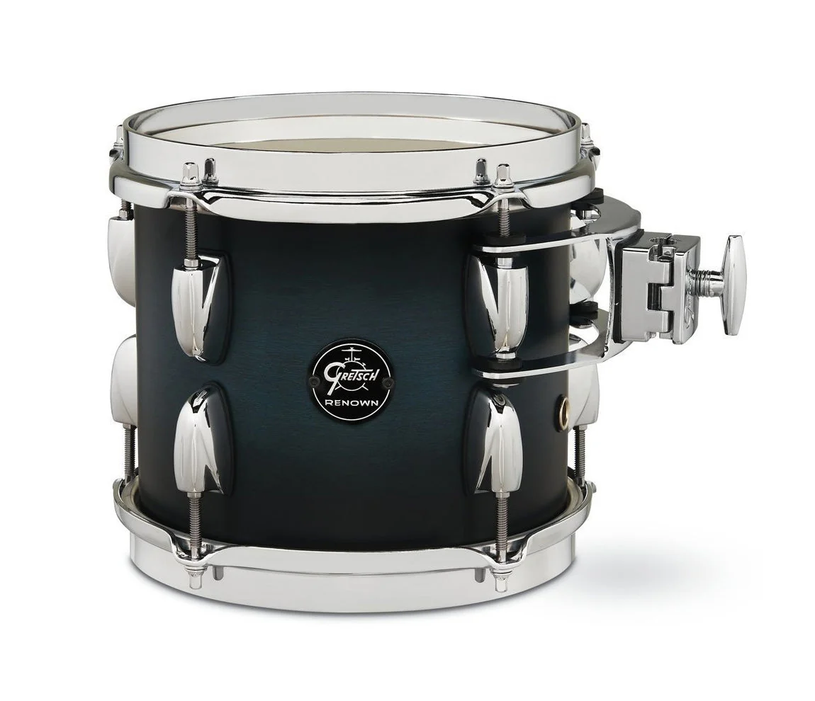 Gretsch Renown Maple 8" x 7" Tom in Satin Antique Blue Burst