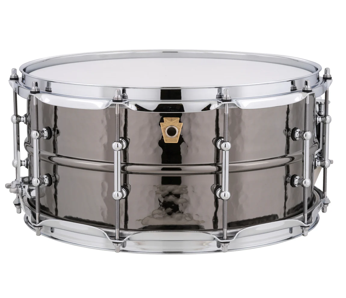 Ludwig Black Beauty 14" x 6.5" Snare Drum (Hammered Shell, Tube Lugs) - LB417KT