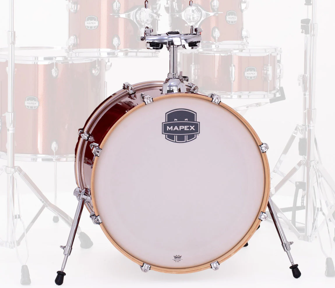 Mapex Mars Birch 20" x 16" Bass Drum In Blood Orange Sparkle