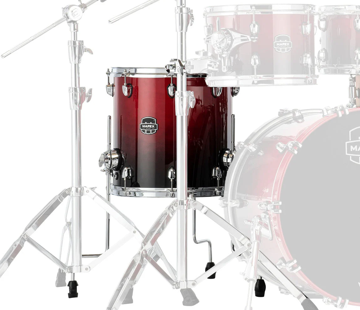 Mapex Saturn Classic 14" x 14" Floor Tom In Scarlet Fade