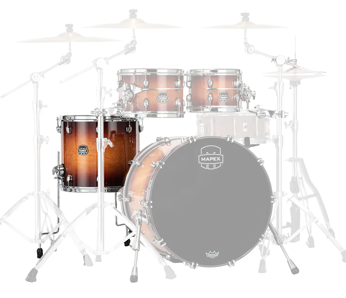 Mapex Saturn Evolution Maple Blend 14" x 12" Floor Tom In Exotic Sunburst