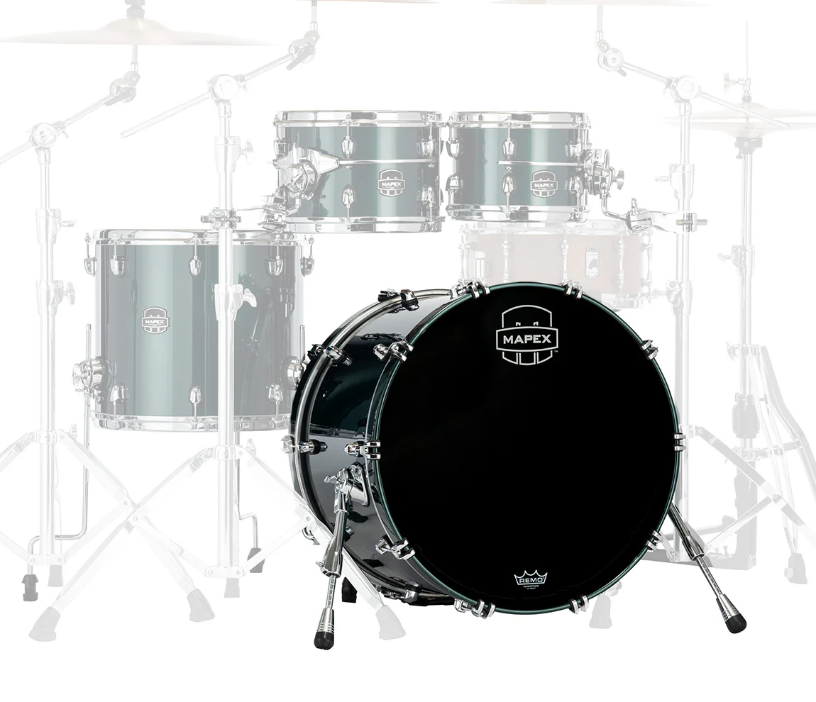 Mapex Saturn Evolution Maple Blend 20" x 16" Bass Drum (No Mount) In Brunswick Green
