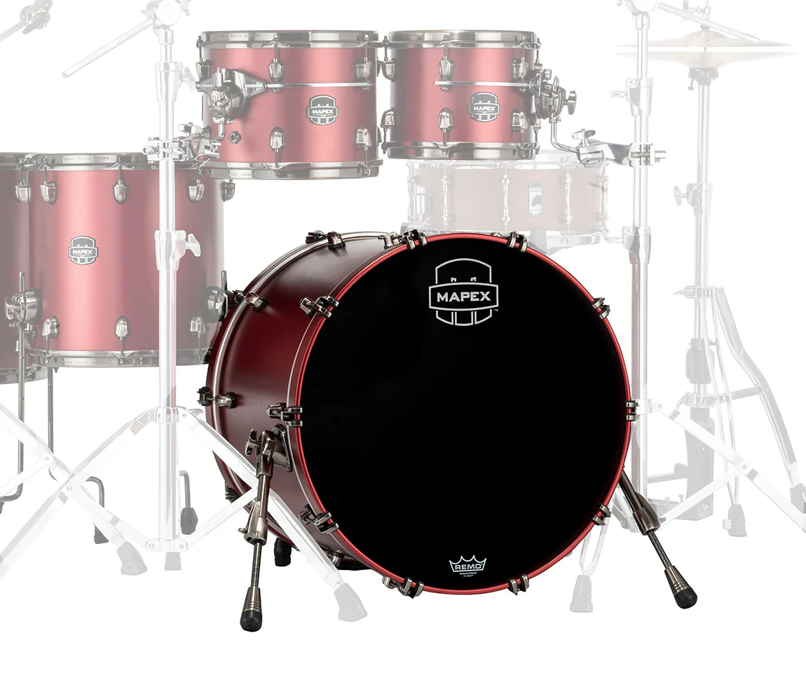 Mapex Saturn Evolution Maple Blend 22" x 16" Bass Drum (No Mount) In Tuscan Red