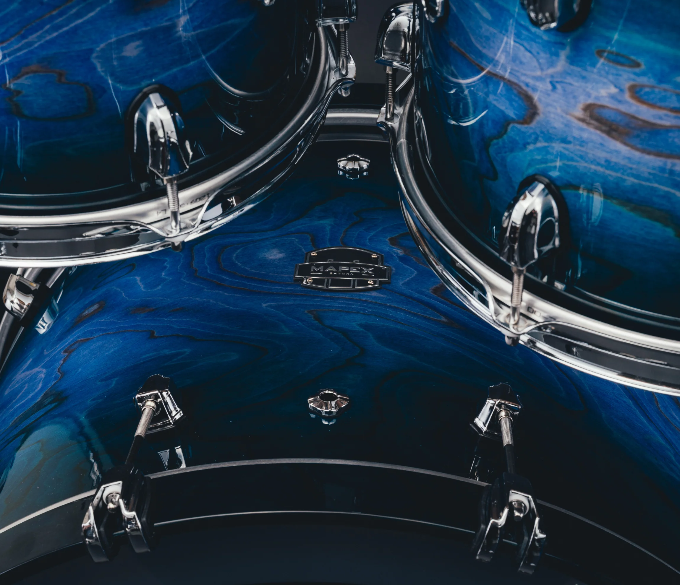 Mapex Saturn VI 22" 5-Piece Studioease Shell Pack in Cobalt Burst - Image 5