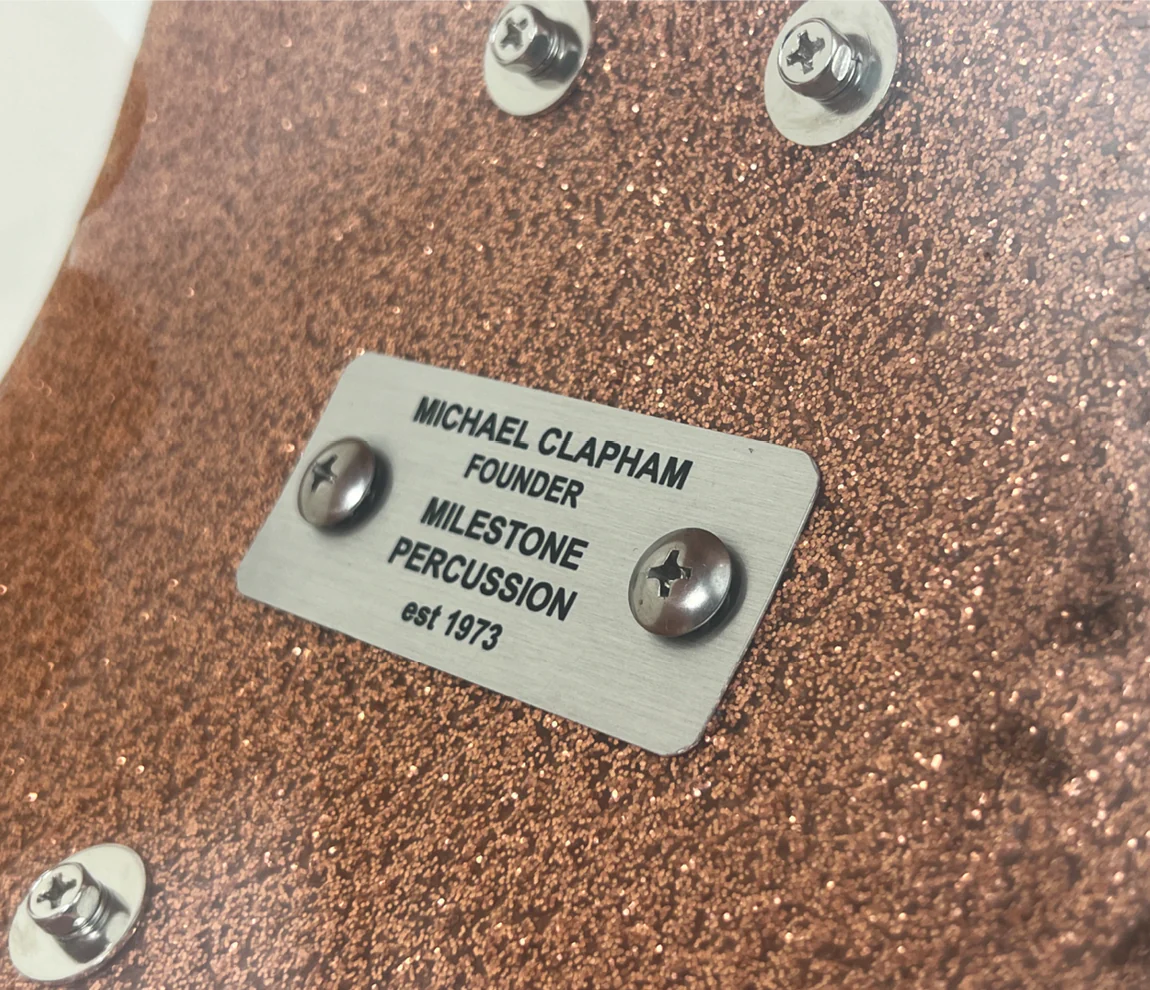 Milestone Founder's Model 14" x 8" Snare Drum in Copper Sparkle - Image 10