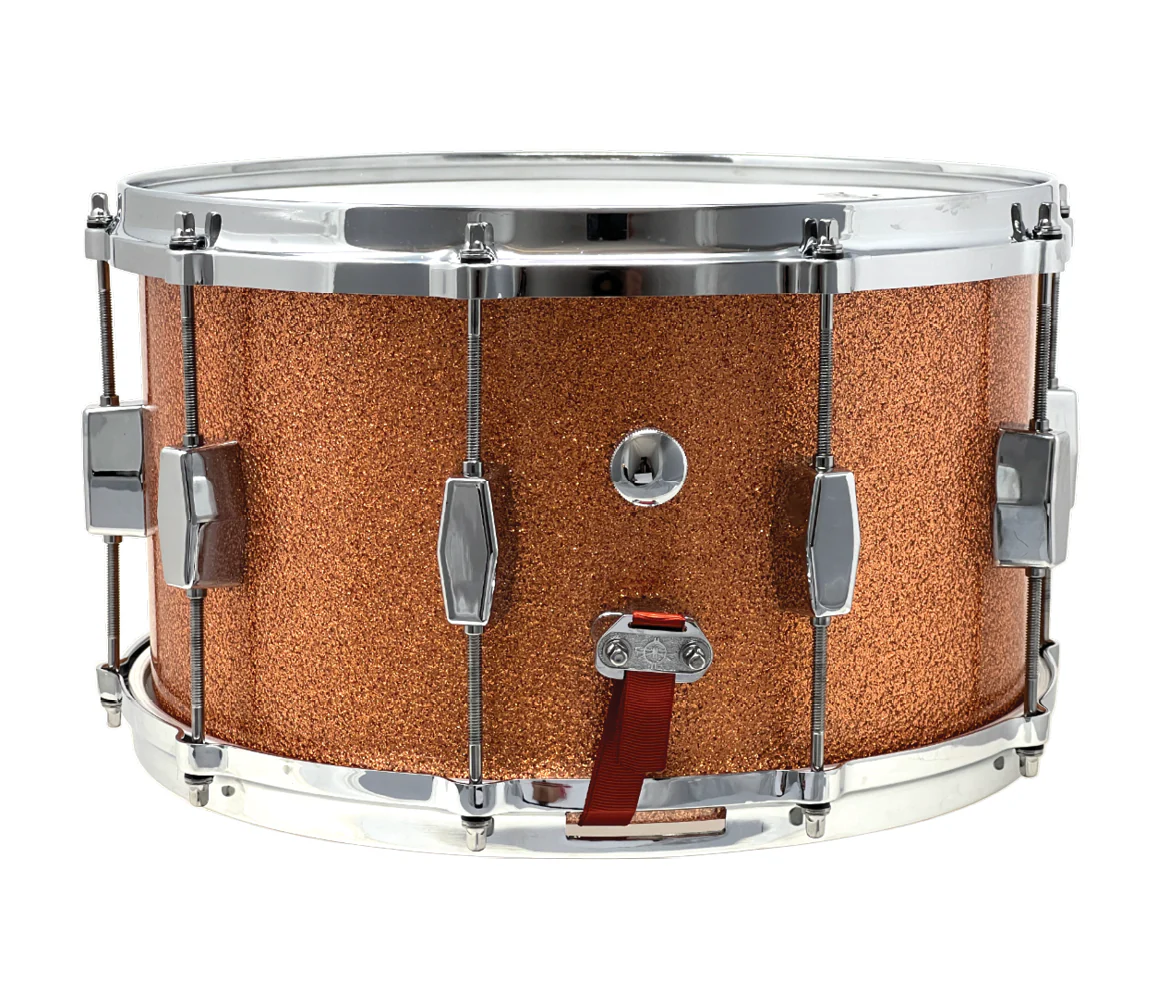Milestone Founder's Model 14" x 8" Snare Drum in Copper Sparkle - Image 4