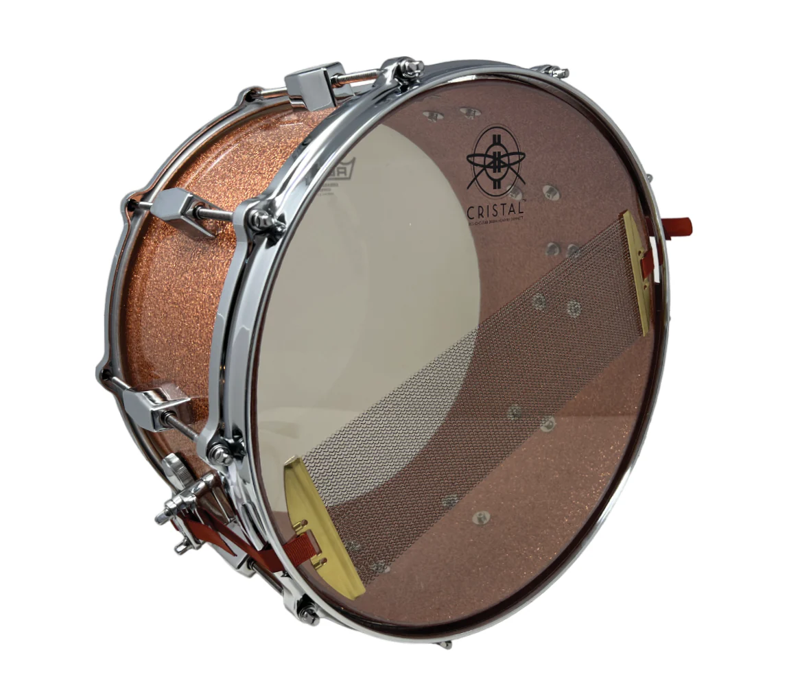 Milestone Founder's Model 14" x 8" Snare Drum in Copper Sparkle - Image 9