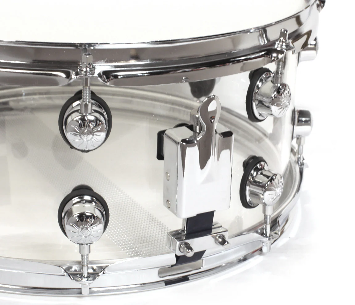 Natal Arcadia 14" x 5.5" Arcadia Acrylic Snare Drum in Transparent Clear Acrylic - Image 4