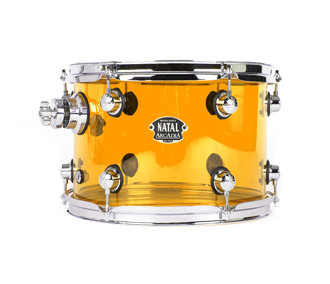 Natal Arcadia Acrylic 3-Piece Shell Pack in Transparent Orange Acrylic Finish - Image 5