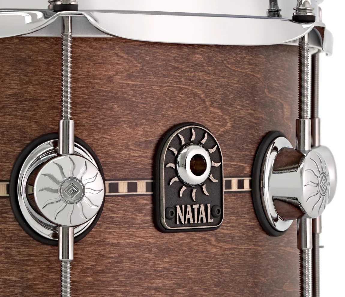 Natal Cafe Racer 13" x 6.5" Tulipwood Snare Drum with Satin Inlay - Image 2