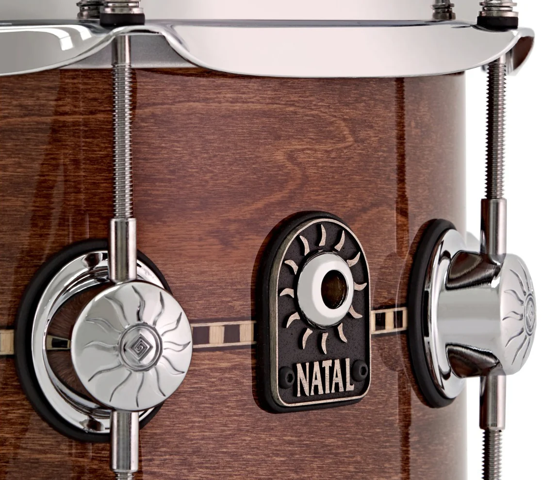 Natal Cafe Racer 14" x 6.5" Tulipwood Snare Drum with Gloss Inlay - Image 2