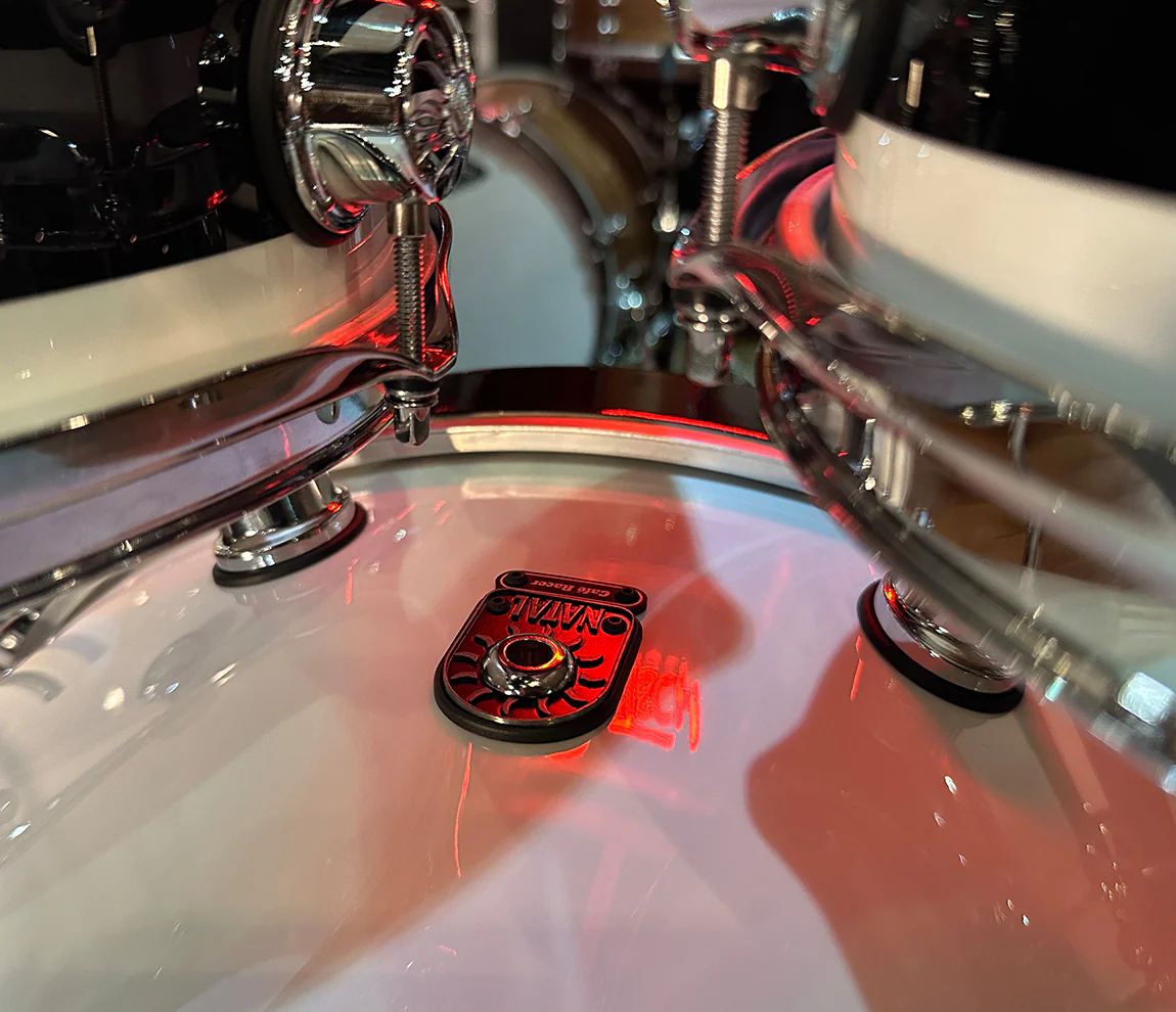 Natal Cafe Racer 4-Piece US Fusion 22" Shell Pack in Piano White & Black Sparkle Double Split Lacquer - Image 8