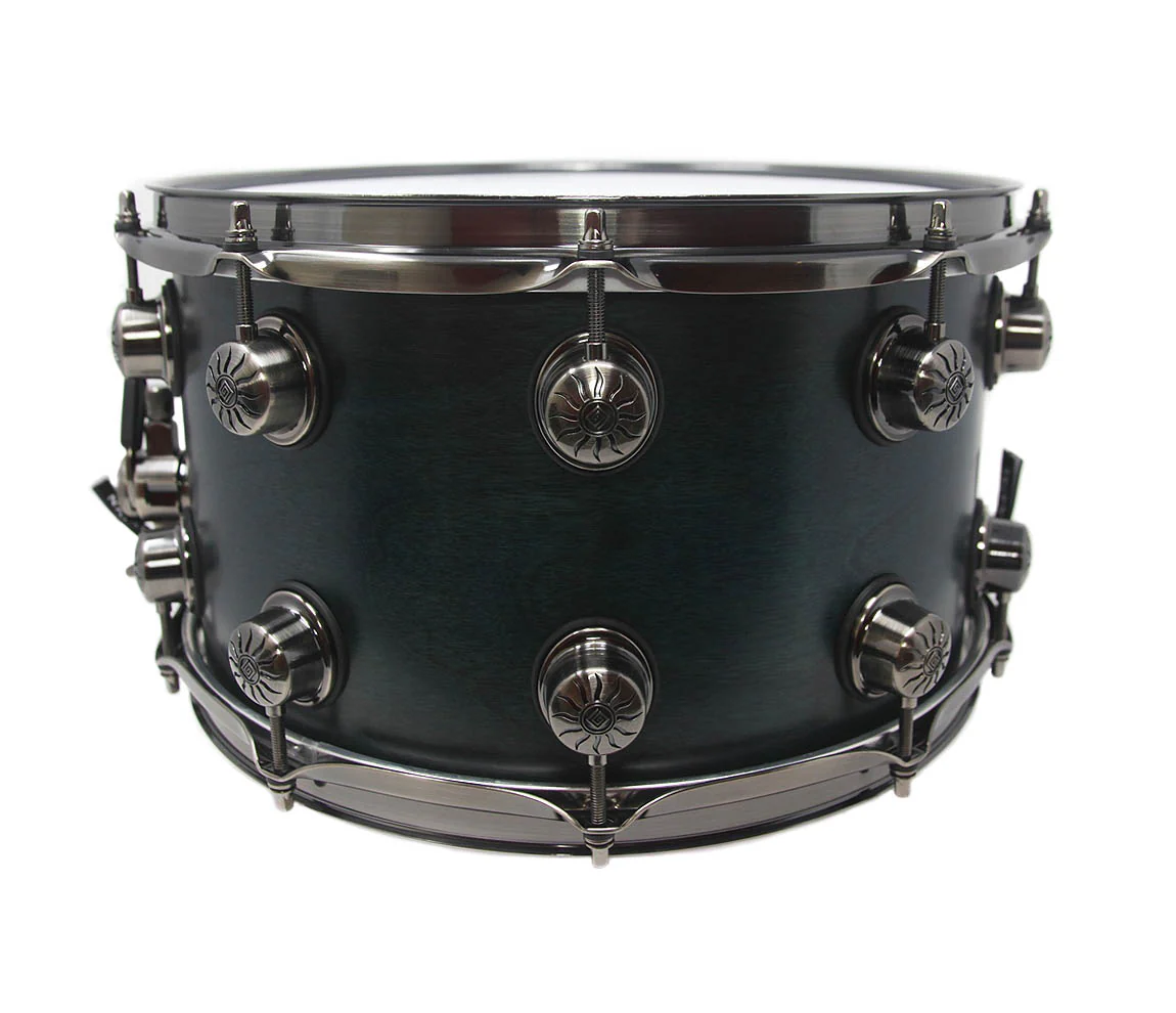 Natal Originals 14" x 5.5" Walnut Snare Drum in Cerulean Blue - Image 3