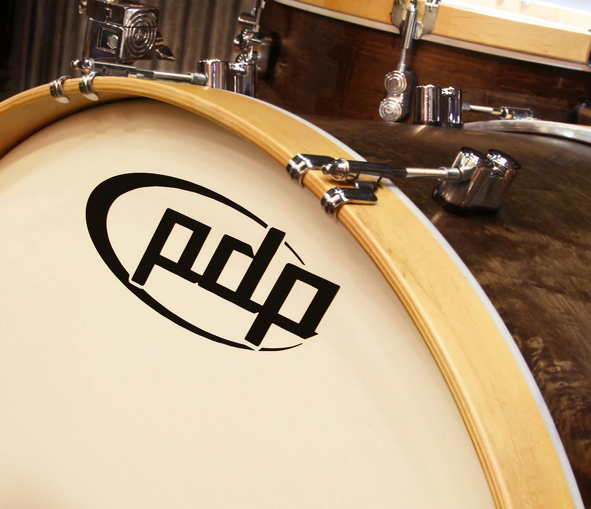 PDP Concept Classic Maple 4-Piece Shell Pack - Walnut Stain with Natural Hoops - Image 3