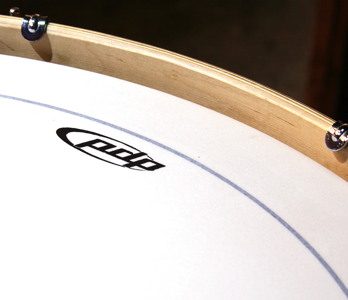 PDP Concept Classic Maple 4-Piece Shell Pack - Walnut Stain with Natural Hoops - Image 5