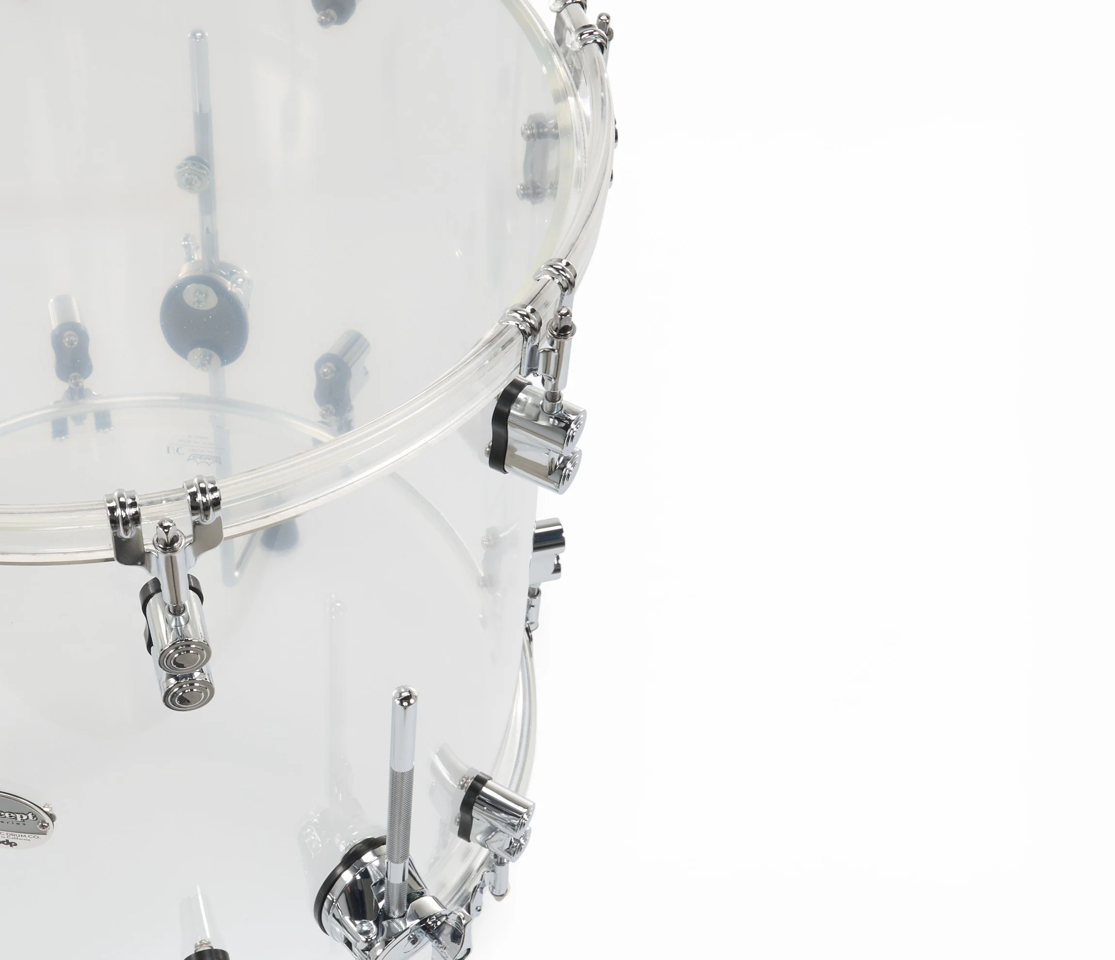 PDP Concept Series 22" 4-Piece Shell Pack in Clear Acrylic - Image 4