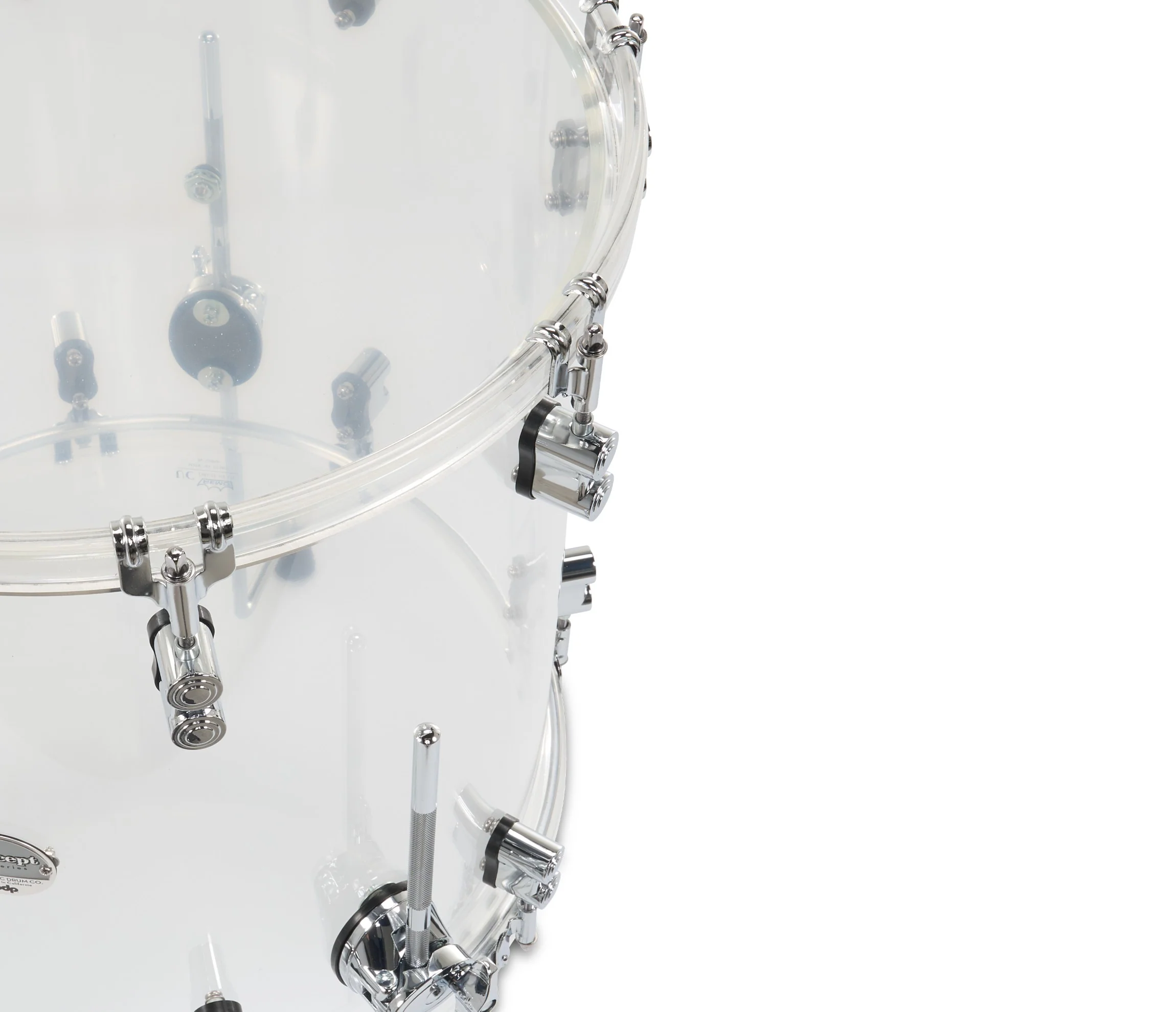 PDP Concept Series 22" 6-Piece Shell Pack in Clear Acrylic - Image 4