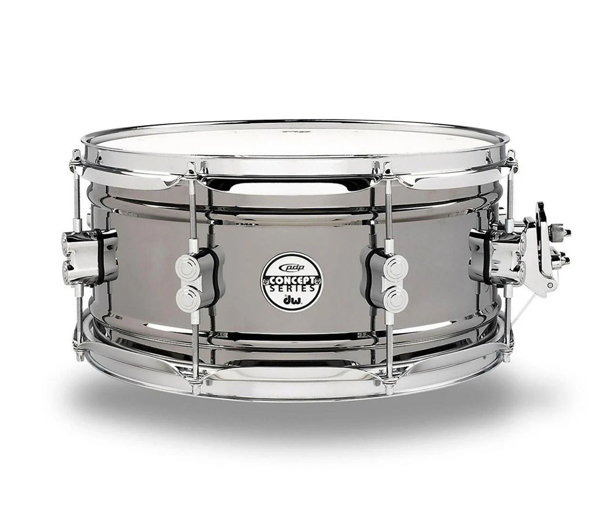 PDP Concept Series Black Nickel Over Steel 14" x 6.5" Snare Drum