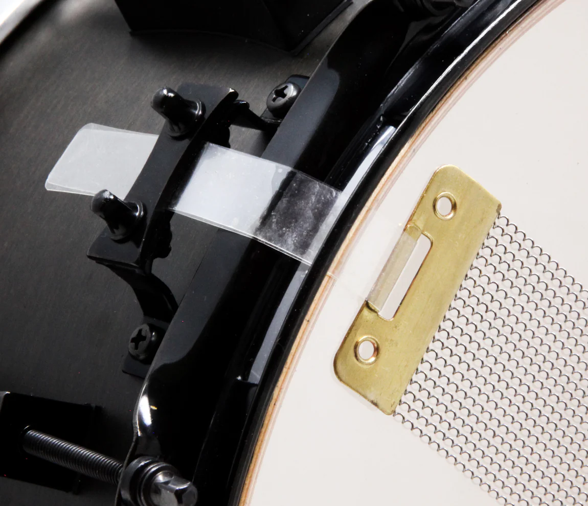 Pork Pie 12 x 7 Little Squealer Snare Drum Birch Maple in Flat Black Lacquer with Black Hardware - Image 8