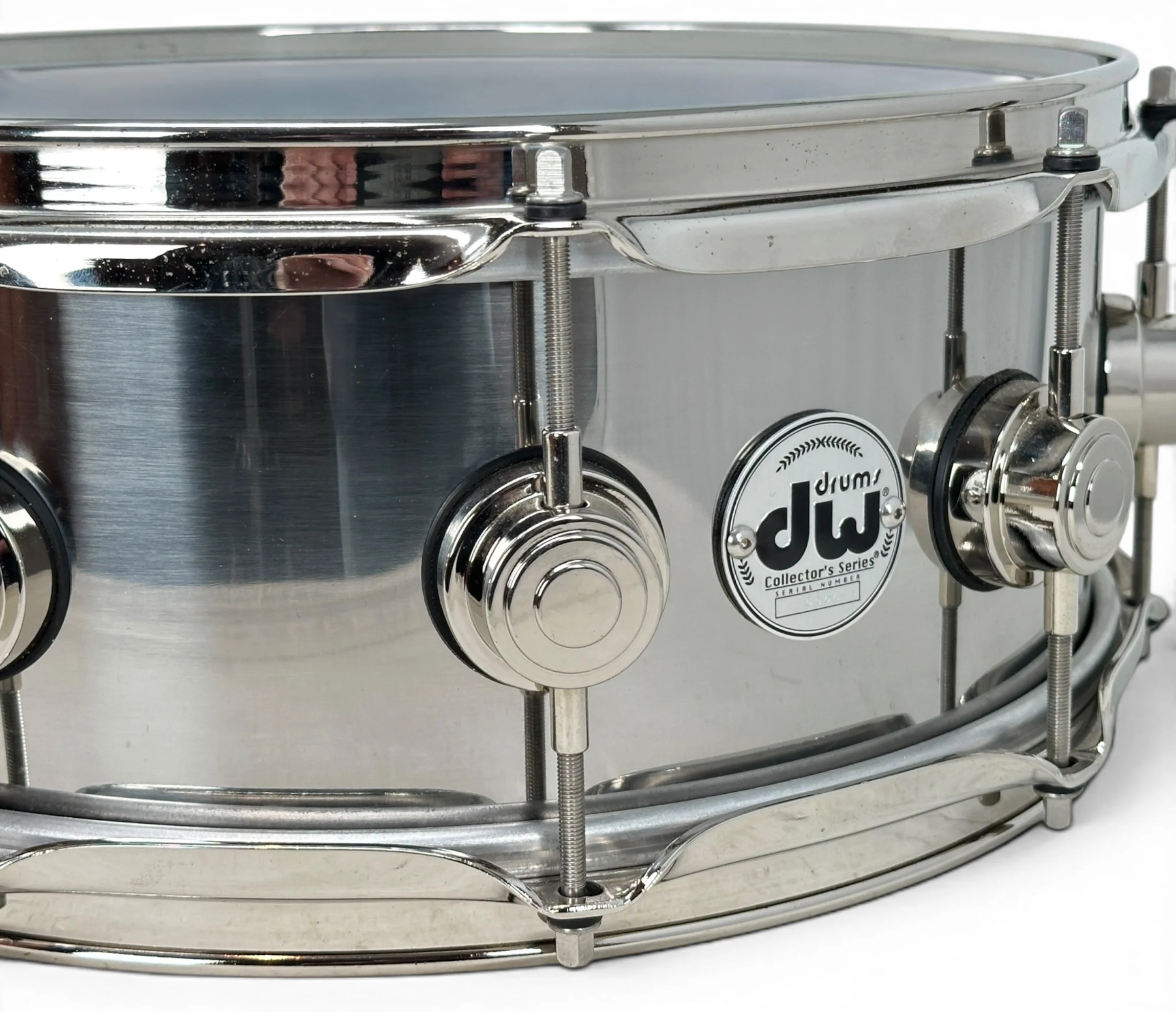 Pre Loved DW Collectors Series 14" x 5.5" Stainless Steel Snare Drum - Image 5