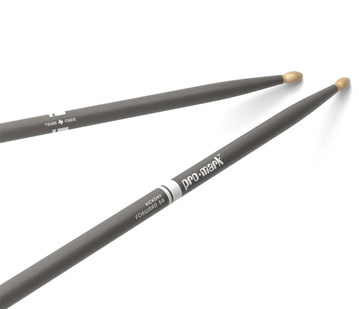 ProMark Classic Forward 5A Painted Gray Hickory Drumstick, Oval Wood Tip