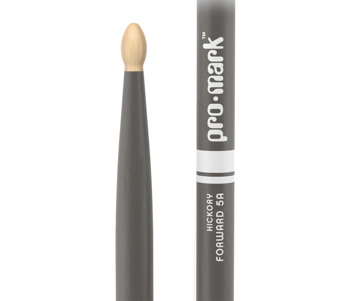 ProMark Classic Forward 5A Painted Gray Hickory Drumstick, Oval Wood Tip - Image 2