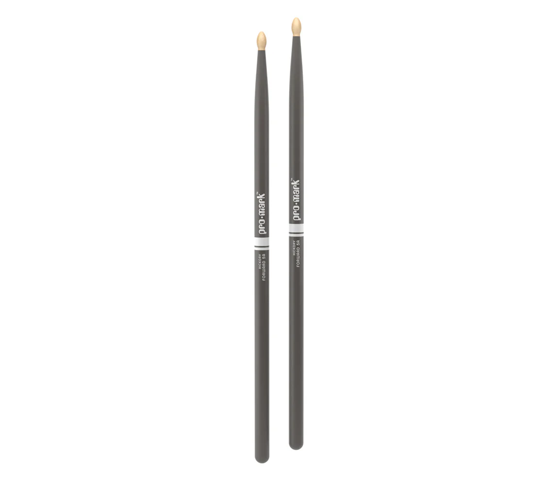 ProMark Classic Forward 5A Painted Gray Hickory Drumstick, Oval Wood Tip - Image 3