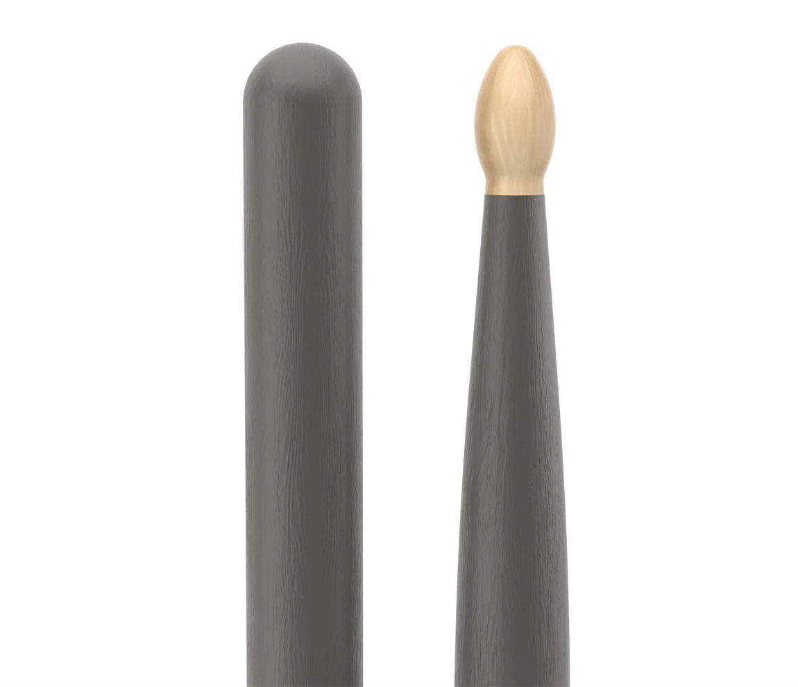 ProMark Classic Forward 5A Painted Gray Hickory Drumstick, Oval Wood Tip - Image 4