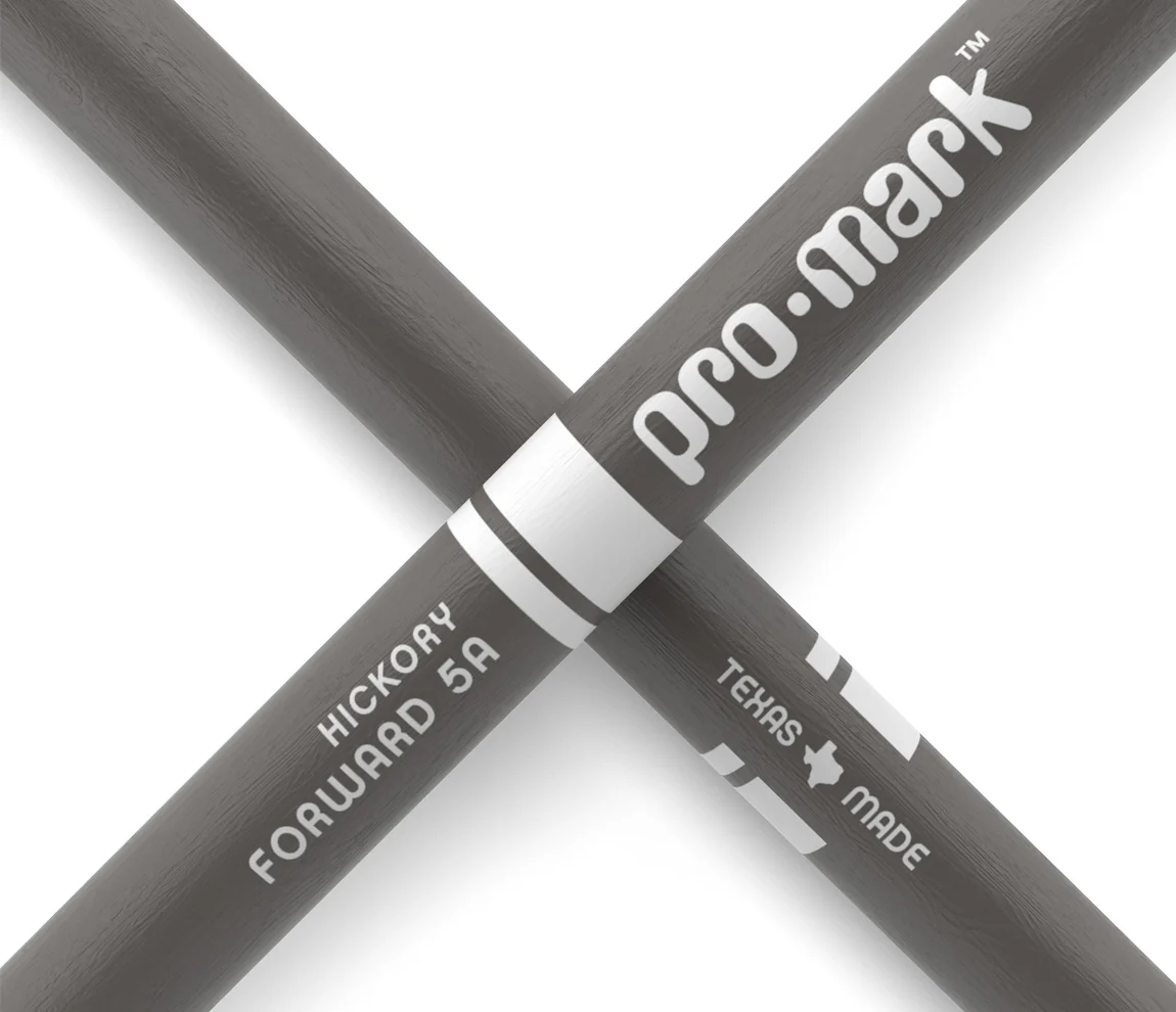 ProMark Classic Forward 5A Painted Gray Hickory Drumstick, Oval Wood Tip - Image 5