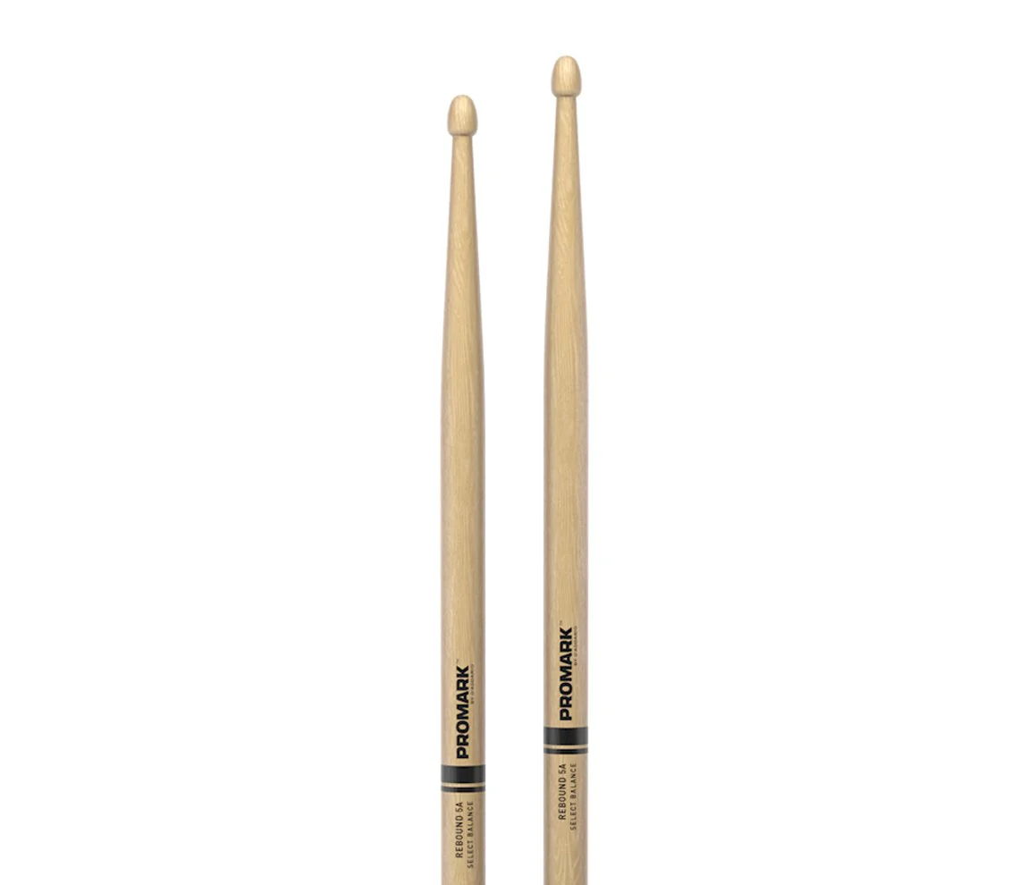 Promark Rebound 5A Hickory Acorn Wood Tip Drumsticks - Image 2